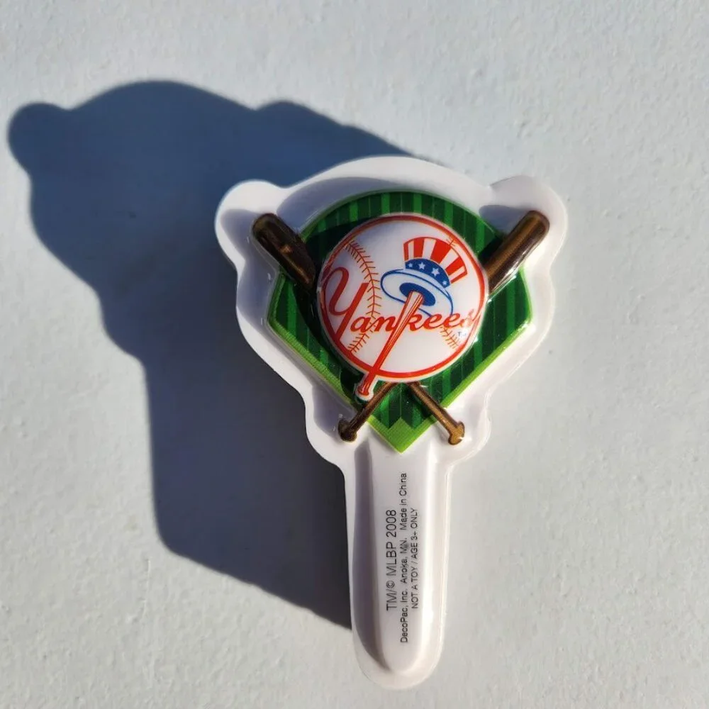 30 Yankees Cupcake Cake Toppers Picks New Party Supplies DIY Baking Decor White